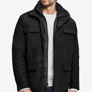 WeatherProof Four-Pocket Two-in-one Black Jacket.